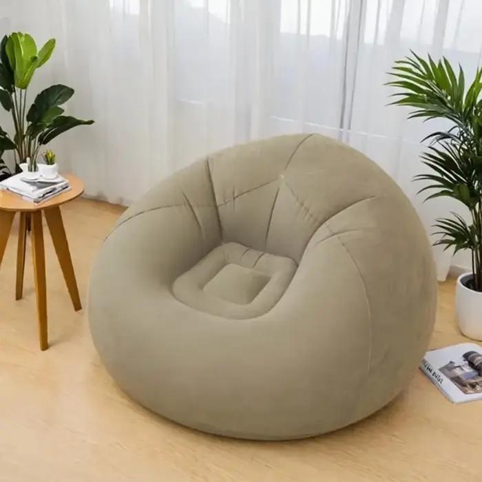 Chaises gonflables en forme de pouf, portables, 9 couleurs, canapé paresseux pour salon, Camping en