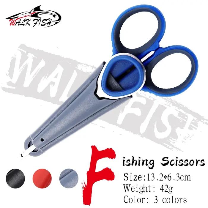 WALK FISH Fishing – ciseaux de pêche multifonctions, coupe-fil, pince, crochet, tresse, ligne, disso