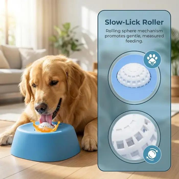 Gamelle anti-étouffement à alimentation lente pour chien