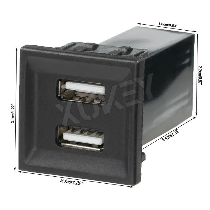 Chargeur USB pour Smartphone Volkswagen Transporter T5 2003-2009, Accessoires de Voiture, 2 Ports, 2