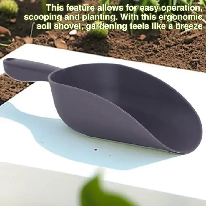 Pelle à sol de grande capacité, avec poignée ergonomique, outils manuels de jardinage pour Pot de je