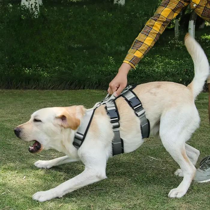Harnais pour chien sans traction, réglable, réfléchissant, entraînement au travail, contrôle facile, gilet pour animaux de compagnie, Service militaire