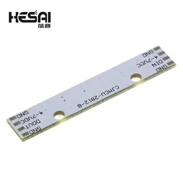 Module de panneau de lampe LED RGB 8 canaux WS2812 WS2812B WS 2811 5050, 5V, 8 bits, arc-en-ciel, LE