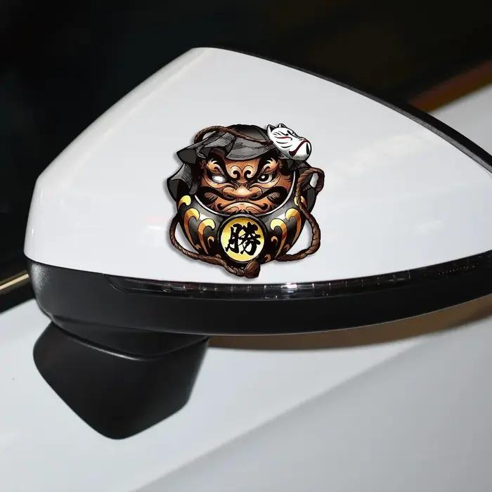 Dharma voiture japon téléphone Locomotive moto casque corps fenêtre pare-brise Skateboard ordinateur