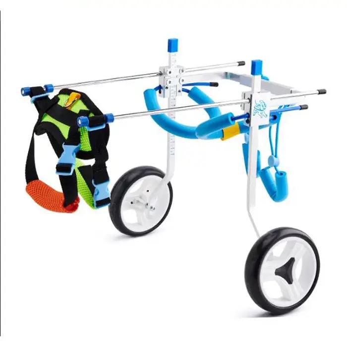 Fauteuil roulant pour chien en aluminium 2025 – Chariot de marche pour animaux de compagnie, scooter
