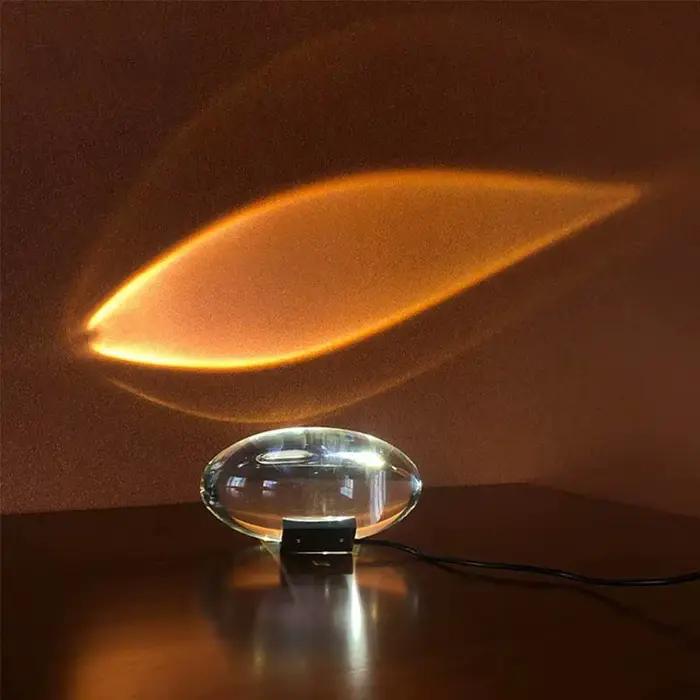 Lampe de table LED cristal œil du ciel, designer italien, lampes de chevet pour salon, décor de cham