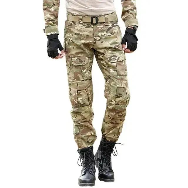Pantalon tactique Cargo de chasse pour hommes, genouillère, vêtements de Camouflage Airsoft, pantalo