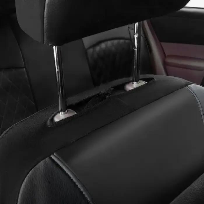 Ensemble universel de housses de siège de voiture en cuir PU, coussin de véhicule entièrement entour