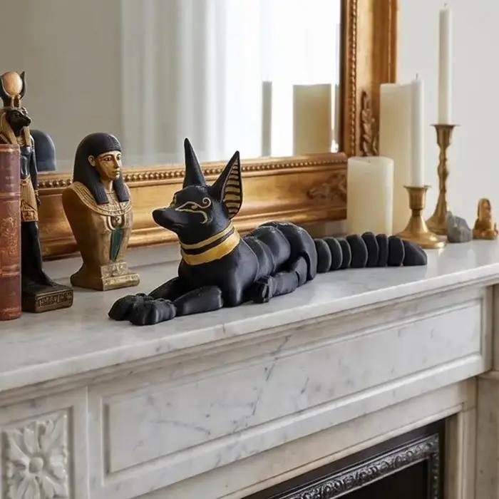 Sculpture chien Anubis 37JD