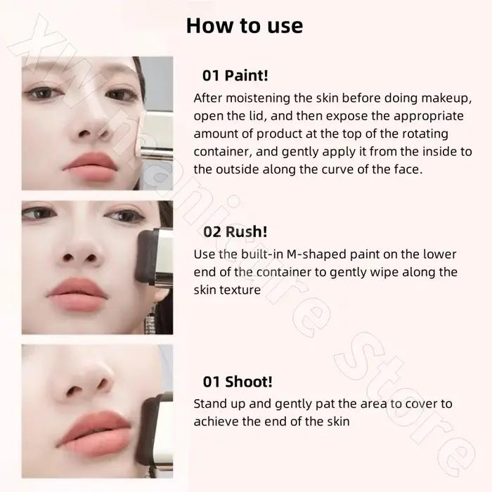 VV – fond de teint liquide Double tête, correcteur, léger et éclaircit la peau et imperméable pour u