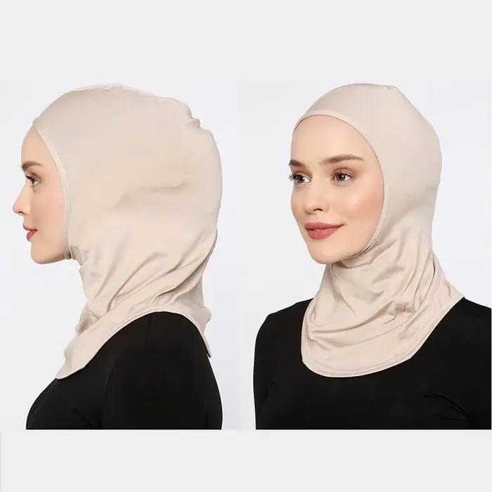 Hijab femme musulman ramadan abaya femme islam foulard musulmane pour femme bonnet soie de medine Ab