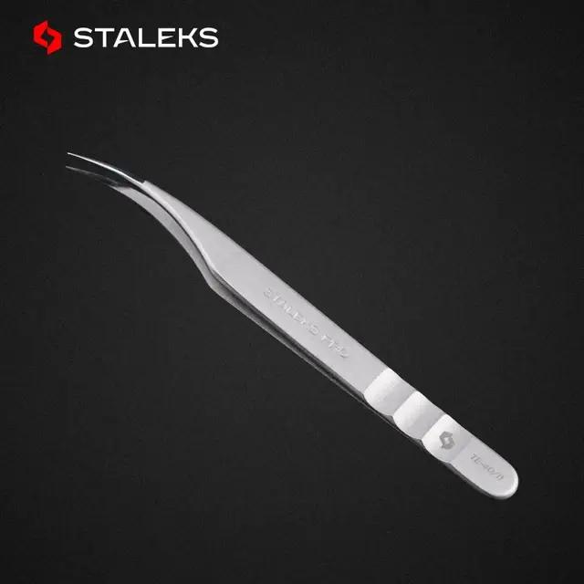 STALEKS Pro – pincettes droites et incurvées en acier inoxydable de haute précision