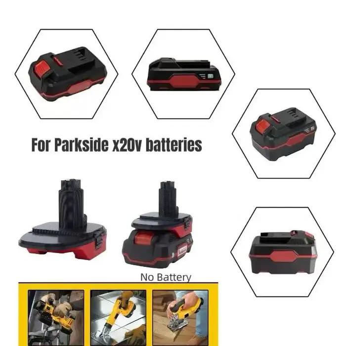 Pour adaptateur Parkside vers Dewalt pour Parkside 20V remplacer vers Dewalt 18V accessoires de conv