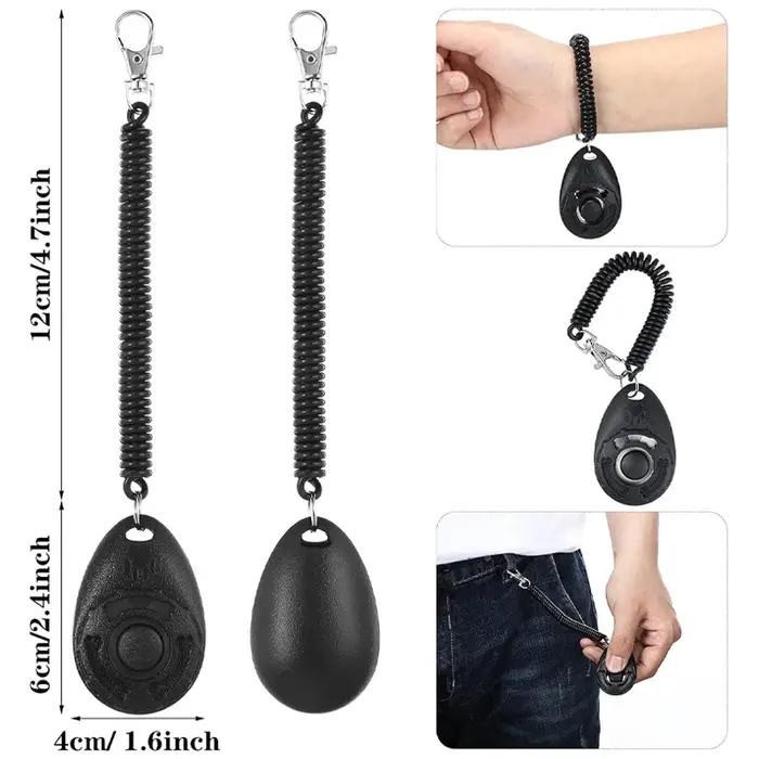 Cliquet d'entraînement pour chien et chat cliquettant aide à l'entraînement bracelets réglables cliquet de poignet sonore fournitures pour chiens et chats occasions spéciales