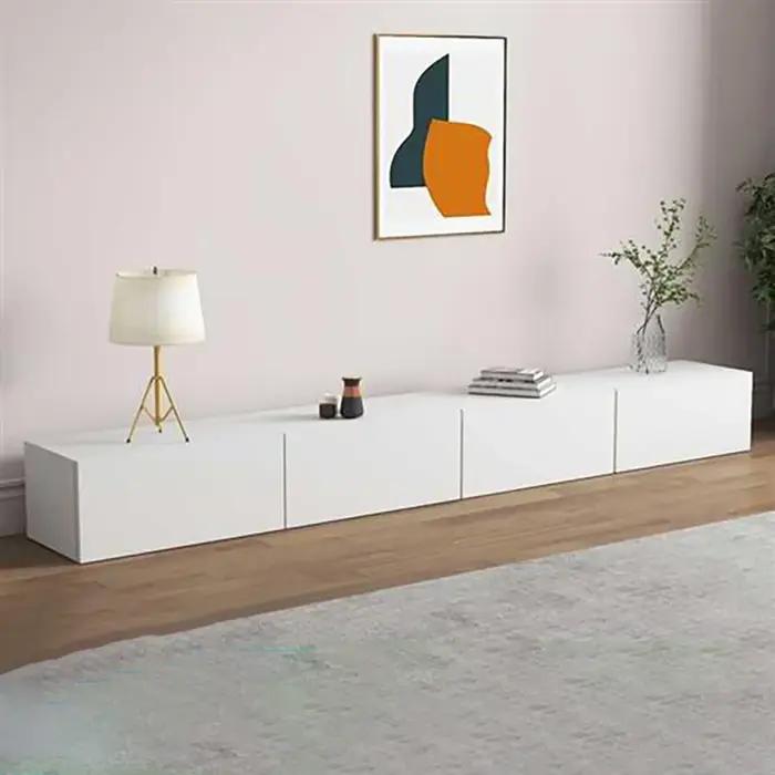 Meuble Tv moderne blanc rangement minimaliste meuble Tv De luxe Unique nordique élégant Muebles De S