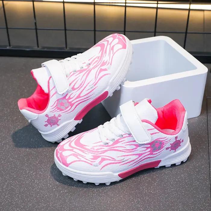 Chaussures de football coordonnantes respirantes pour enfants, chaussures de football pour garçons e