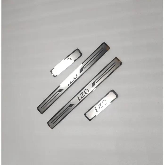Autocollant de protection de plaque de protection de seuil de porte de voiture en acier inoxydable,