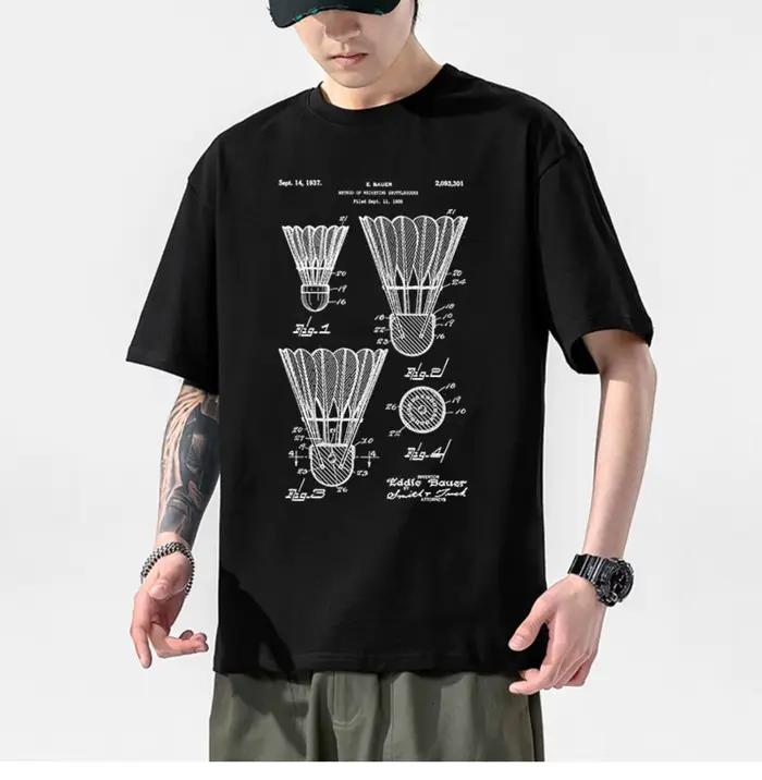 T-shirt de sport à motif d'ours de tennis pour hommes et femmes, vêtements d'équipe personnalisés à manches courtes pour compétition d'équipe