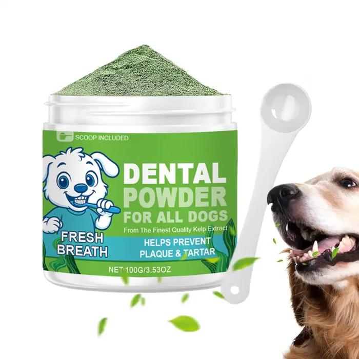 Poudre Nettoyante pour Dents de Chien Protection de la Santé Buccale Hygiène Dentaire Anti-Tache Amélioration de l'Haleine Fraîche Usage Daily Occasions Spéciales