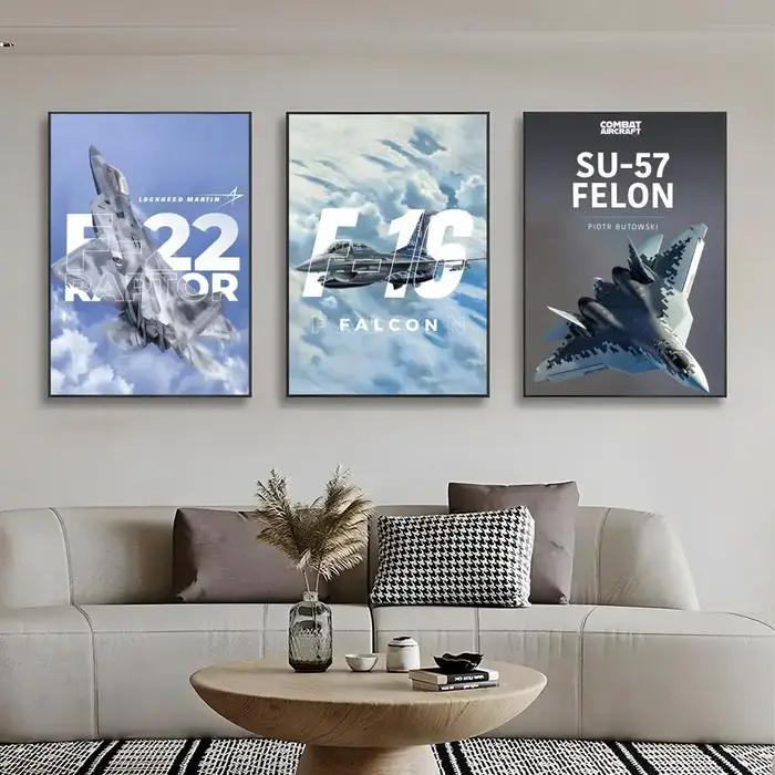 Affiche murale de la série Cool and handsome Fighter Jet, impression artistique, affiche décorative, décoration murale, décoration de la maison, cadeau, sans cadre