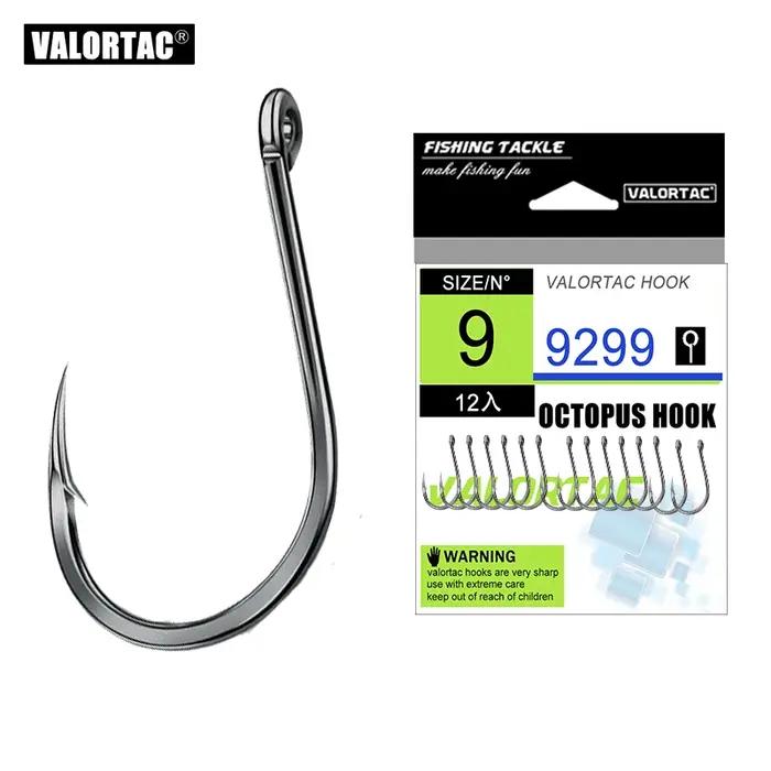 Hameçons de pêche poulpe à haute teneur en carbone, aiguiser le cercle barbelé, ensemble de matériel