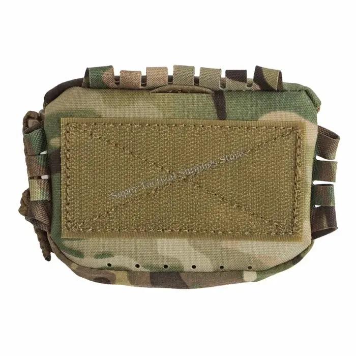 Poche arrière casque tactique rangement batterie contrepoids NVG airsoft chasse équipement MOLLE