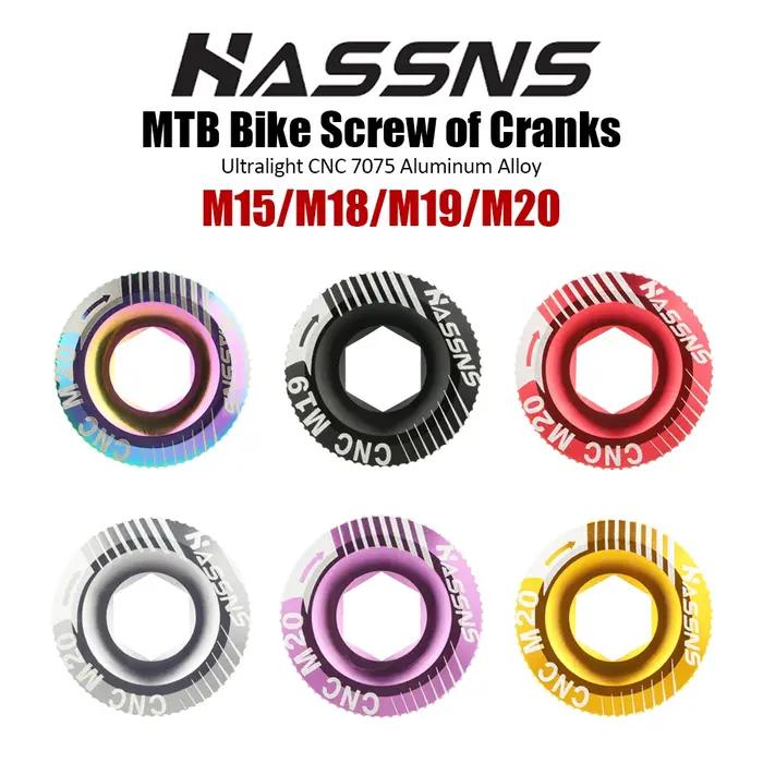 Vis de manivelle CNC en alliage d'aluminium pour pédalier Shimano XT/XTR/SLX, capuchon de 2,2 de vél
