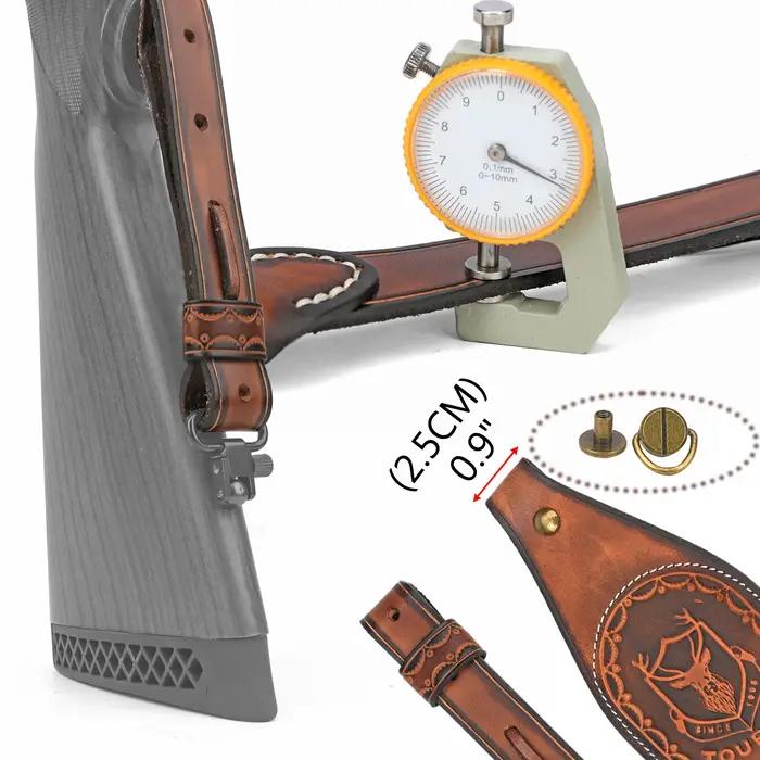 Sangle de fusil en cuir Tourbon