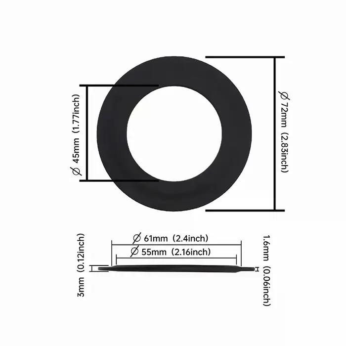 1 Pcs Toilet Flush Valve Rubber Seal For For Siamp For Skipper 45 And For Storm 33A Waterproof Gasket