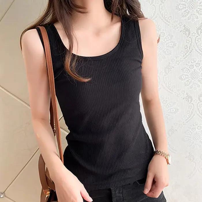 Débardeur Thermique Hiver Femme en Velours, Corset Amincissant Col Rond Sans Manches, Haut Sexy Fémi