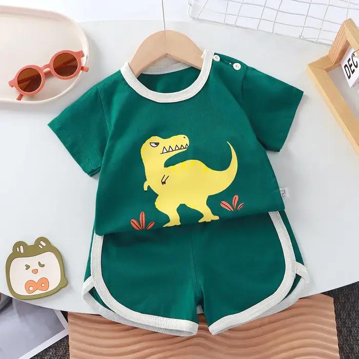 Ensemble d'été décontracté en coton pour enfants