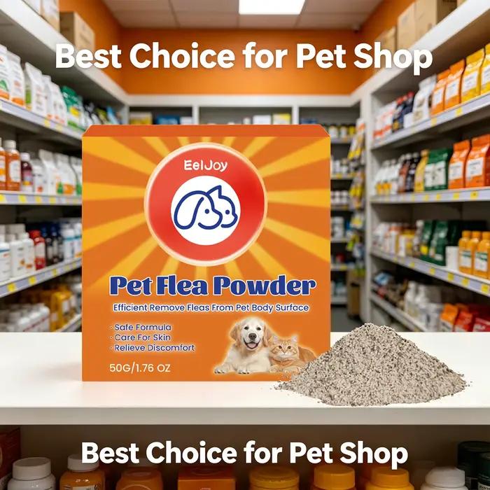Poudre anti-puces pour animaux de compagnie