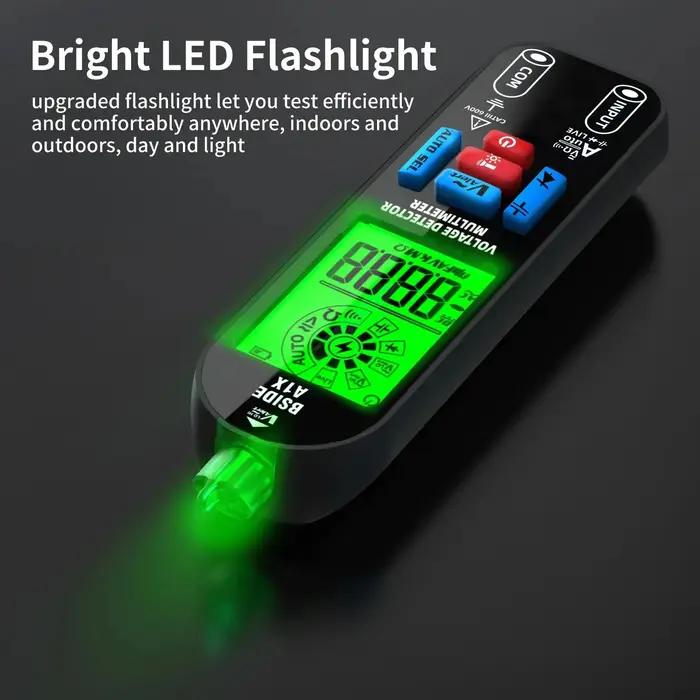 BSIDE multimètre numérique intelligent testeur électronique Rechargeable AC DC sans contact NCV comp