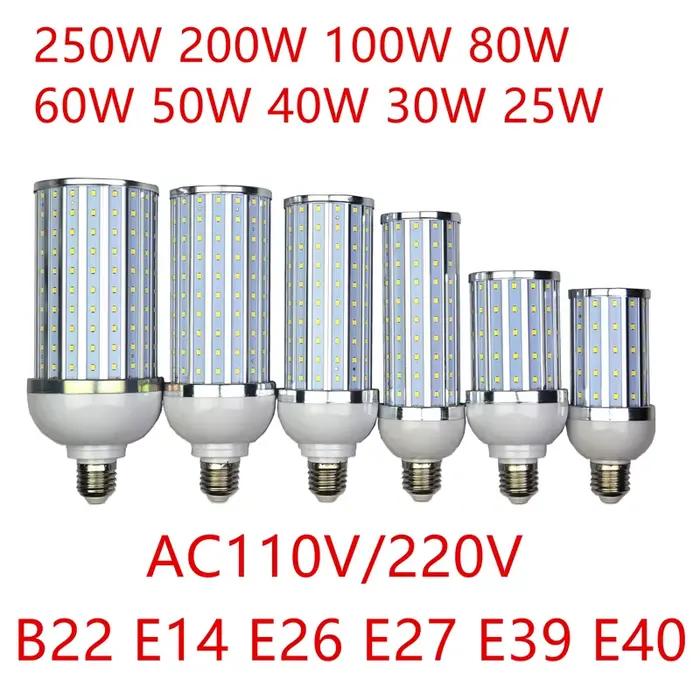 Ampoule de maïs LED pour la décoration de la maison, lampe, lustre, bougie, éclairage, E26, E39, E40