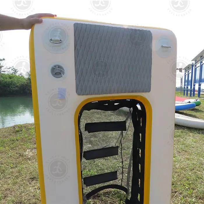 Dock flottant gonflable pour piscine d'eau pour chien d'été