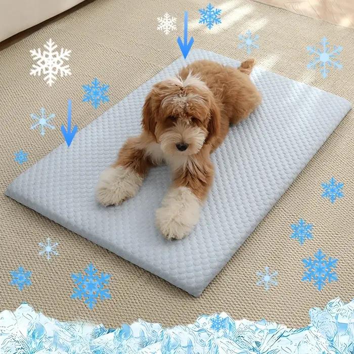 Nouvelle Tapis de couchage rafraîchissant pour chien en soie glacée