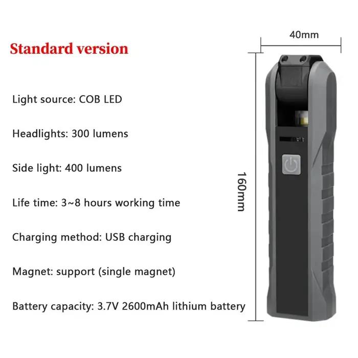 Lampe de travail COB Portable