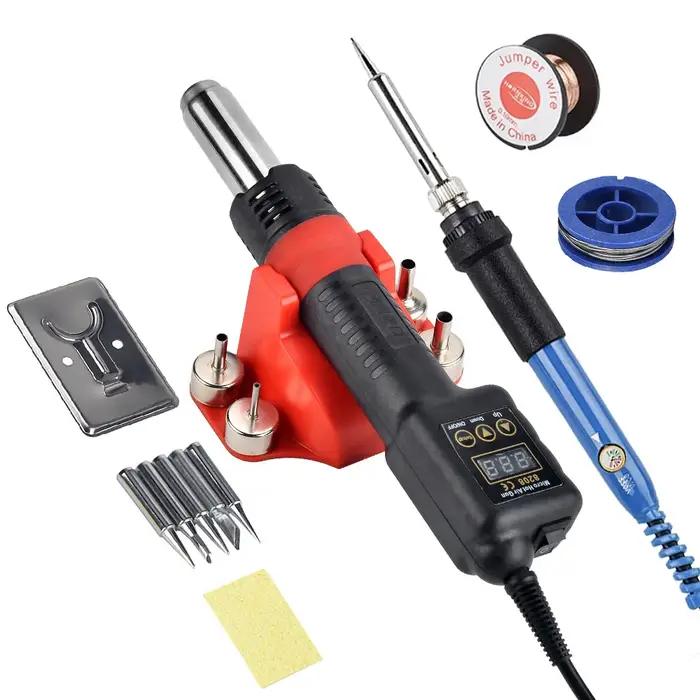JCD pistolet à Air chaud à souder tout-en-un 750W Micro Station de soudage LED sèche-cheveux numérique BGA outils