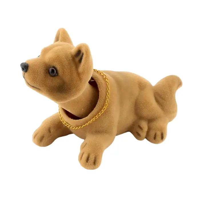 Ornements de voiture de chien secouant la tête