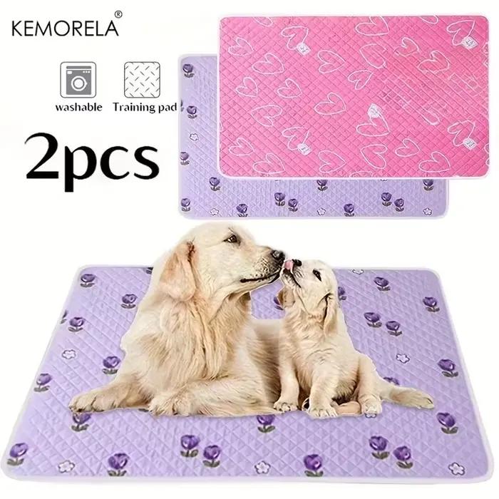 Tapis d'entraînement pour chien, 2 pièces, lavable et réutilisable, spécialement conçu pour l'entraî