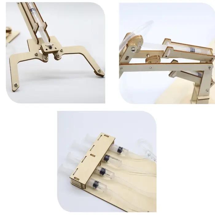 Bras mécanique hydraulique, modèles de bricolage et jouet de construction, modèle scientifique et éducatif, jouet cadeau pour enfants