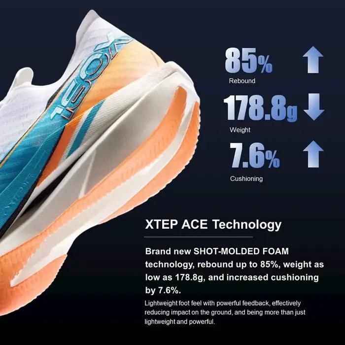 Xtep 160X 6.0 chaussures de course professionnel Marathon PB plaque de carbone pour hommes amorti Ab