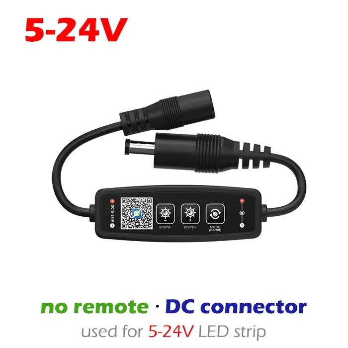 24V 5050 2835 variateur de contrôleur LED couleur unique pour bouton d'application Bluetooth télécommande RF pour ba