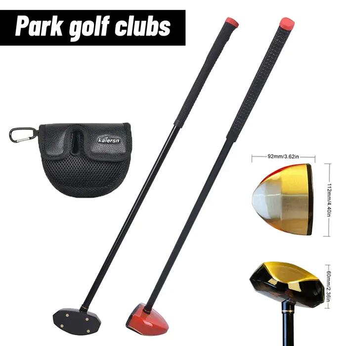 Ensemble de clubs de golf Park avec poignée ergonomique antidérapante et couvre-tête durable – Équipement de sport de plein air léger pour débutants