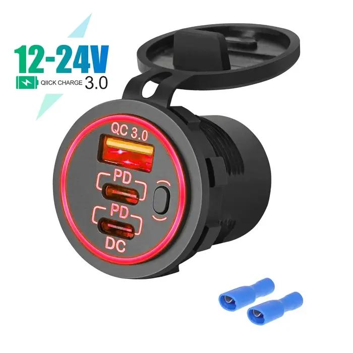 Prise de courant de chargeur de voiture USB