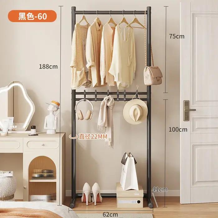Porte-manteau mural en métal pour vêtements, vestes et chapeaux, idéal pour hôtel, rangement de salo