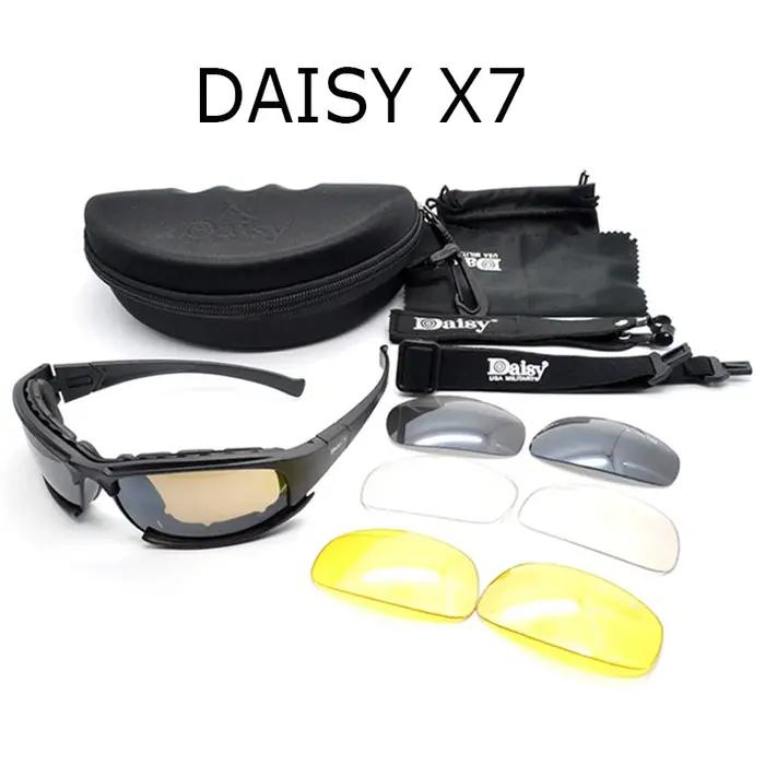 Lunettes tactiques polarisées militaire chasse randonnée hommes avec 4 lentilles et boîtier original