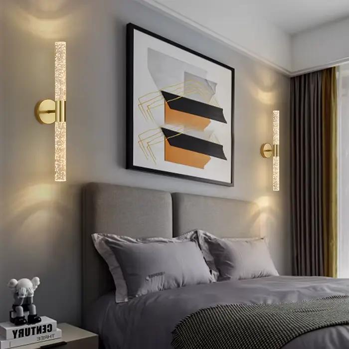 Nordic Engines Bles Crystal LED Applique Murale, Chambre oral et Salon Applique Murale Allée NikDéco