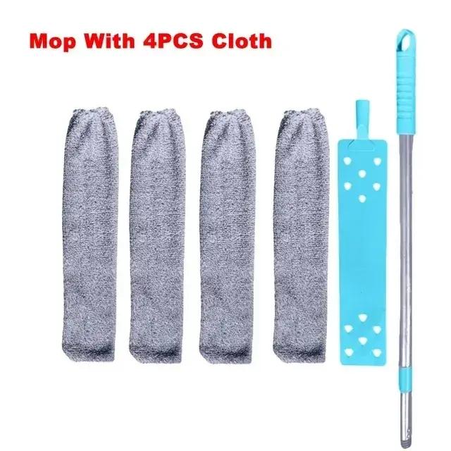Vadrouille à Long Manche Plumeau Télescopique Nettoyeur de Poussière Microfibre Design Moderne Pour Nettoyage Intérieur Multicolore