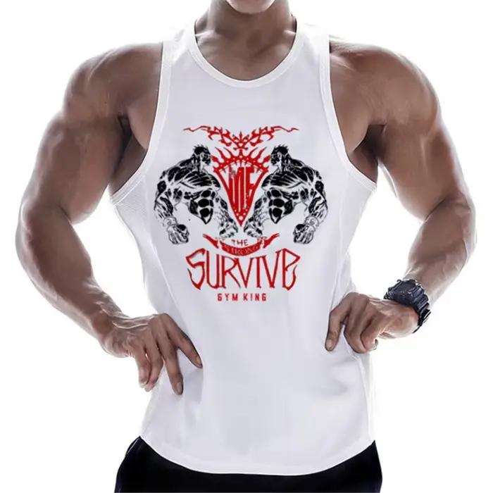 Débardeur en coton sans manches pour homme, vêtement de Fitness, musculation